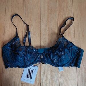 Savage X Fenty Midnight Blue Lace Bra